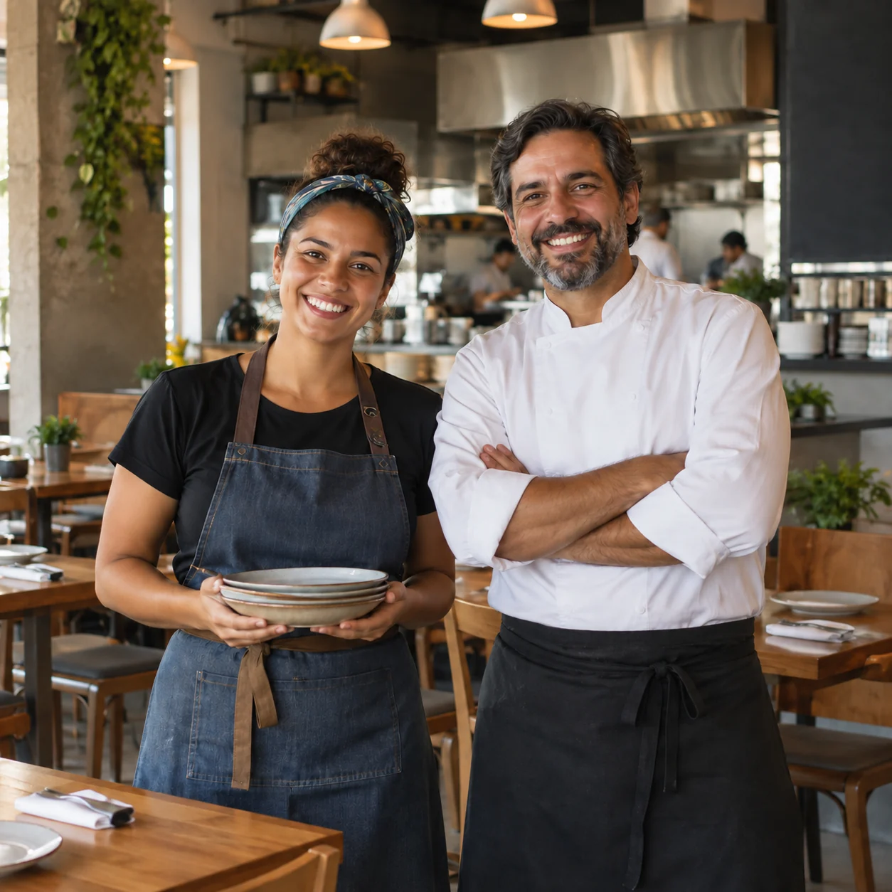 Restaurante preparado para receber clientes. Imagem ilustrativa.